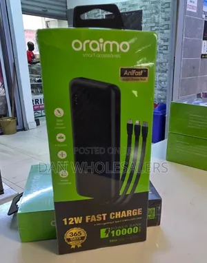 Oraimo 10000mah Built-in Cable Bank