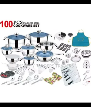 100 PCS Cookware Stainless Steel