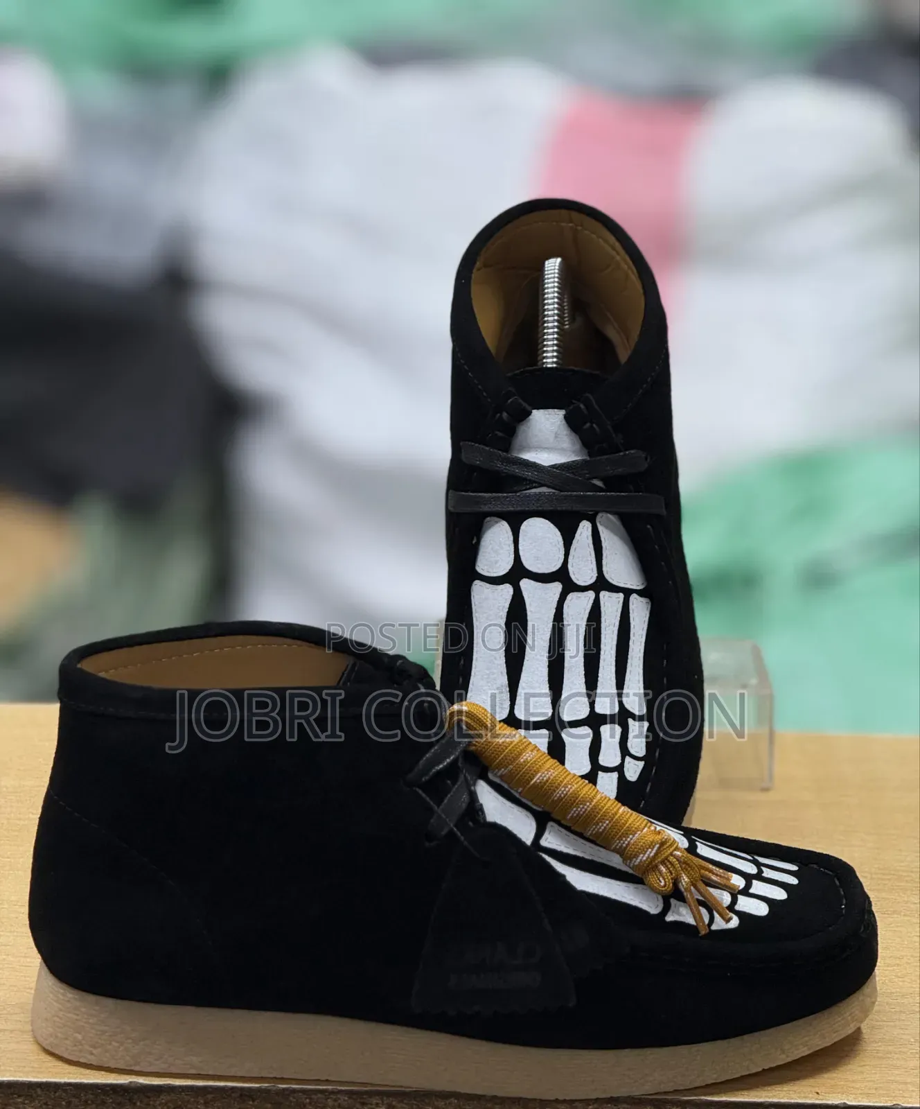 High Cut Clarks Skeleton Boots