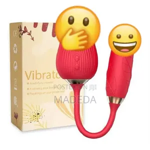 2in1 Rose Sucker Vibrating Dildo Sextoy
