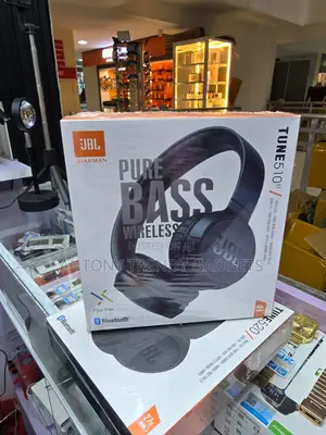 JBL 510bt Pure Bass Wireless Foldable Headphones Black