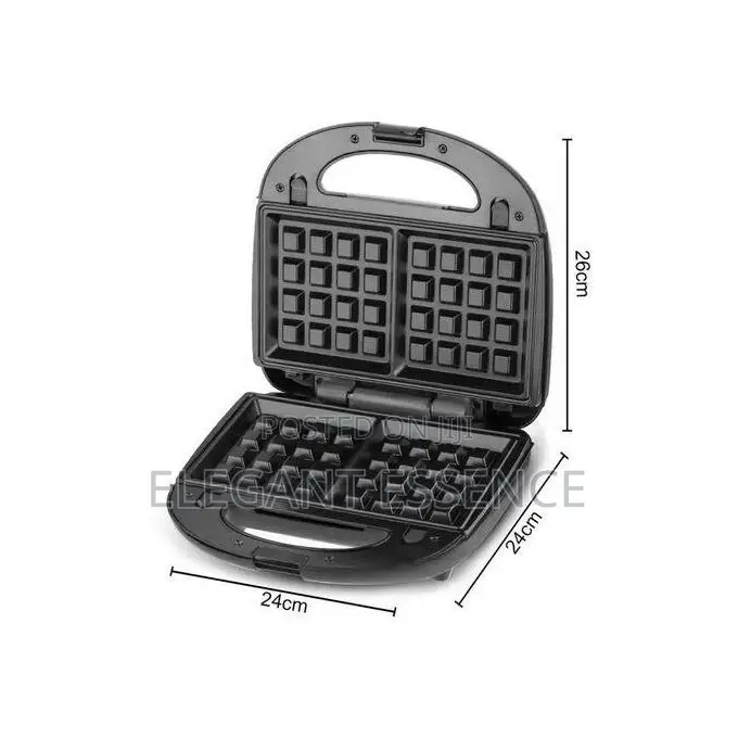 3in1 Multi Snack Maker,Detachable Sandwich Making Plates