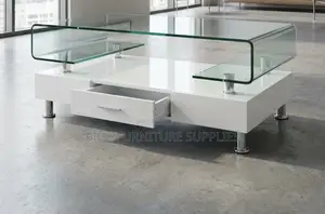 Tempered Glass Coffee Table for Office