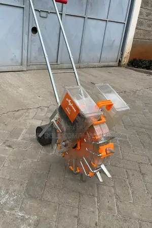 Agbon Hand Push Seed Planter Double Side for Fertilizer
