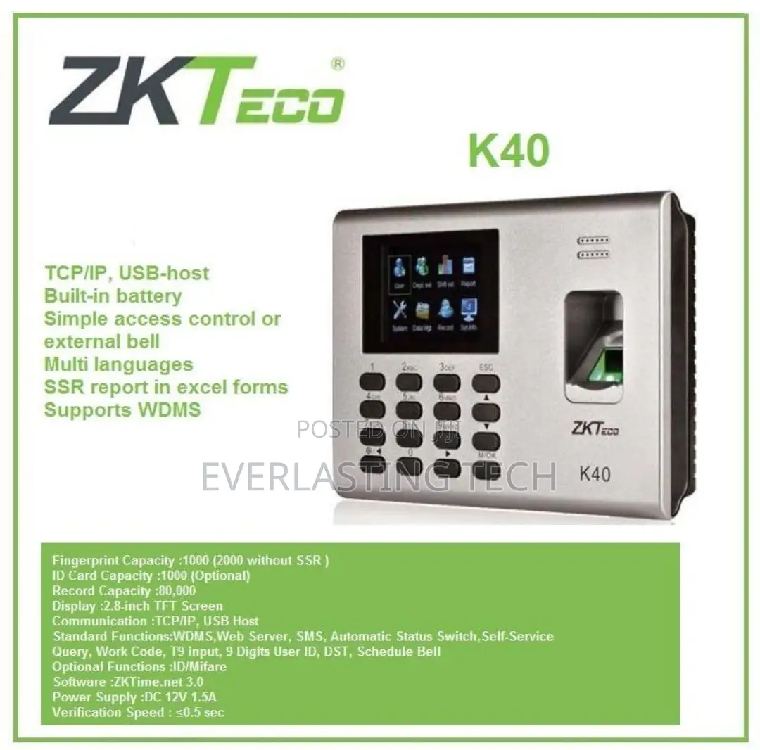 Zkteco Zk Biometric Time Attendance Terminal