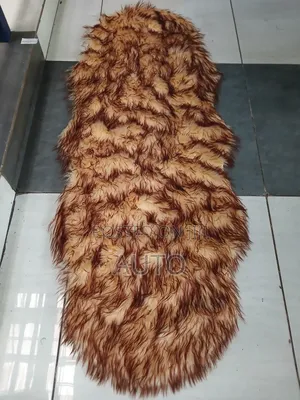 Luxury Brown Fur Dashboard Mat | Soft Protective Dashboard Cover