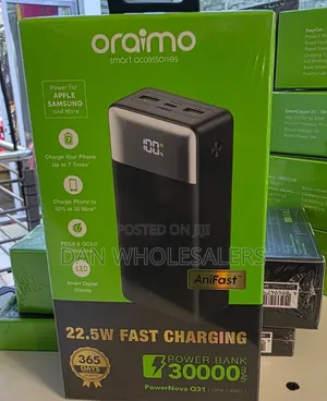 Oraimo 30000mah Fast Charging Bank