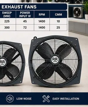 Rr Commercial Exhaust Fan 18 Inch 370watts
