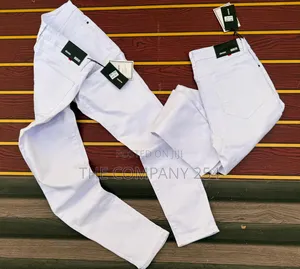 Quality Casual Plain Denim White Jeans for Men