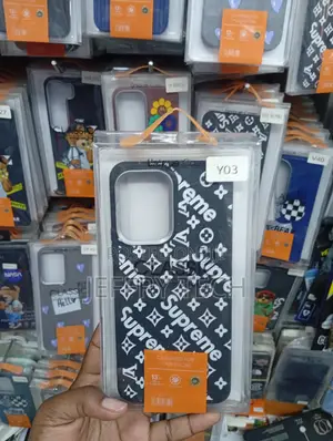 Black Tpu Phone Case Featuring a Supreme X Louis Vuitton