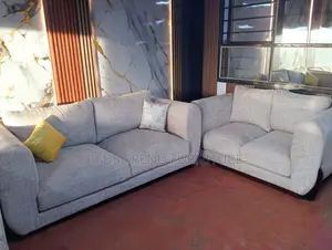 Elegant Gray 5 Seater Sofa Set