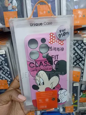 Pink Minnie Mouse "Unique Case" Designed for an Apple iPhone 14 Pro