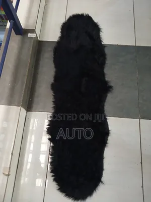 Black Fur Dashboard Cover | Luxury Soft Dashboard Mat