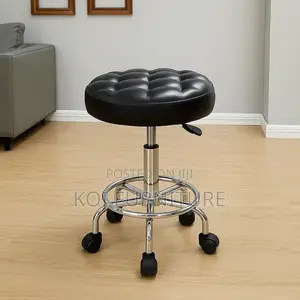 Bar Chairs : Fashion Adjustable Black Swivel Salon Stool