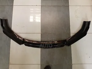 Full Black Universal Front Bumper Lip Durable Car Lip Kit