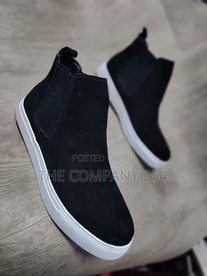Quality Casual Leather Sued Rubber Sole Chelsea Boot for Men
