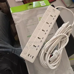 Caston Extension Cables Socket Multiplug 5 Way 10 Metres 3 Usb