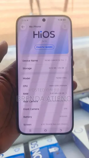 New Tecno Camon 50 Pro 256 GB Black