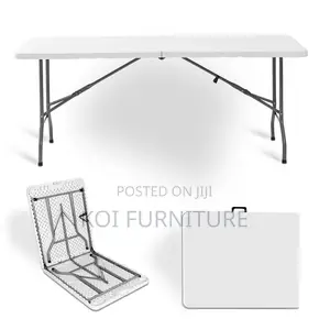 Outdoor Table :6ft Rectangular Foldable Plastic Table