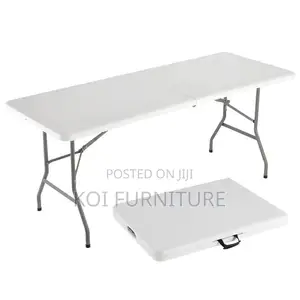 Outdoor Table :6ft Rectangular Foldable Plastic Table