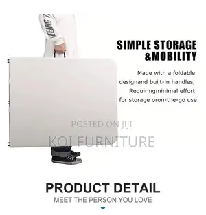 Outdoor Table :6ft Rectangular Foldable Plastic Table