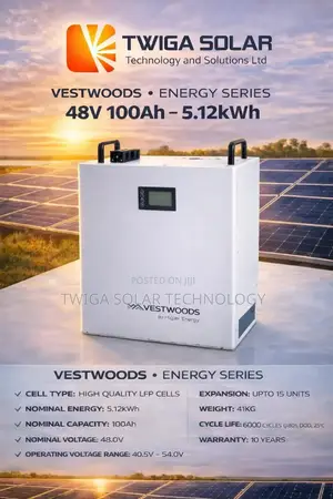 100ah 5.12kwh 48v Vestwoods Lithium Battries