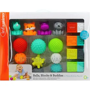 Infantino Sensory Balls, Blocks Buddies Activity
