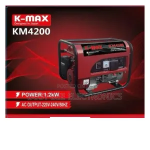1.2kva Kmax Petrol Generator – Km4200 4-Stroke Reliable Powerhouse