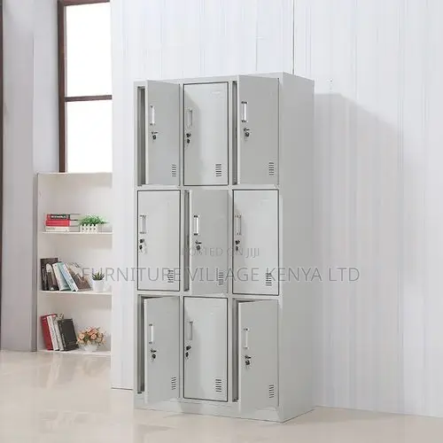 9-Door's White Metal Document File Locker