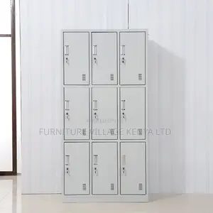 9-Door's White Metal Document File Locker