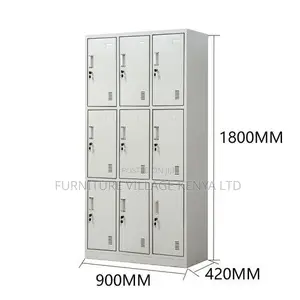 9-Door's White Metal Document File Locker