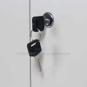 9-Door's White Metal Document File Locker