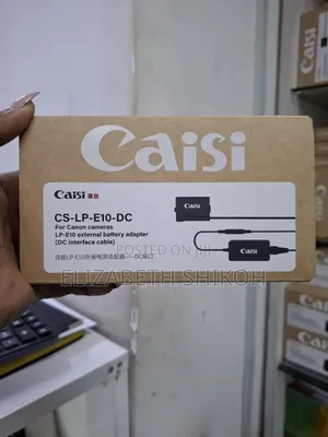 Caisi Lp-E10 Dummy Battery Ac Power Adapter Kit for Canon Cameras