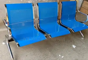 3 Seater Office Waiting Chair/ Bench (Blue)