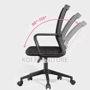 Offce Chairs; Mid Backrest Ergonomic Secretarial Strong Mesh Chairs
