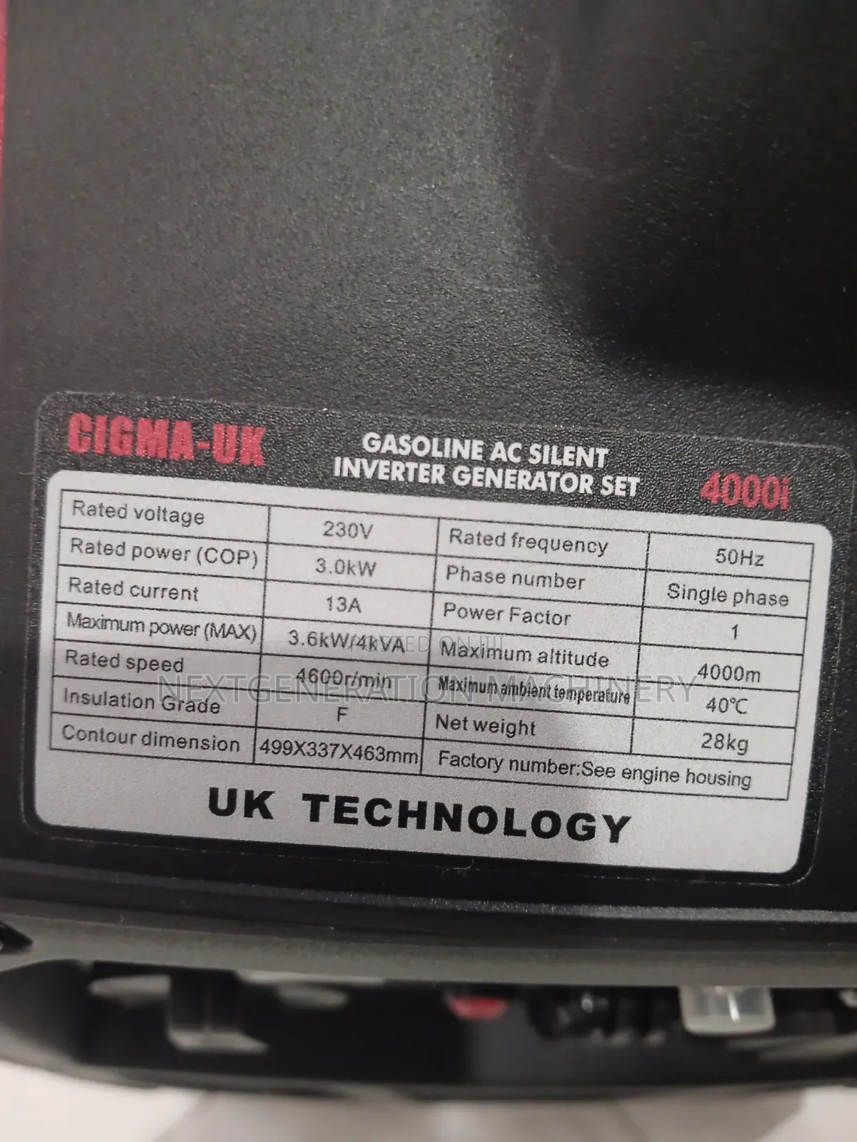 4000i Cigma Silent Generator
