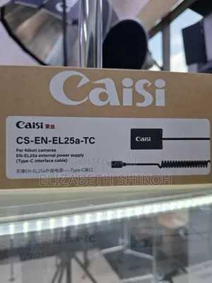 Caisi Usb Type-C Connector to en-El25 Dummy Battery Power Adapternikon