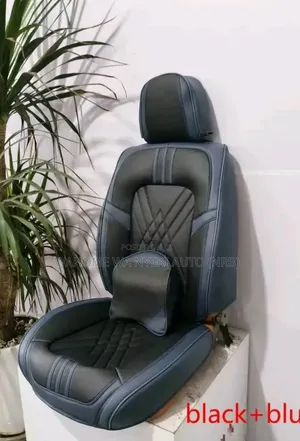 Universal Premium Seat Covers - 5 Seater Set, Black Blue