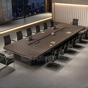 Boardroom Table; 3 Meters Conference Table With Integrated Management