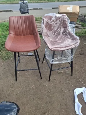 Leather Metallic Stands Stools