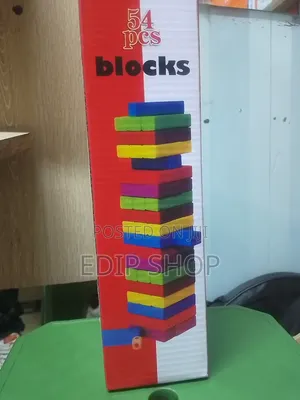 54 PCS Wooden Jenga Blocks
