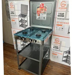 Eurochef Full Gas Standing Cooker With Standing Shelves