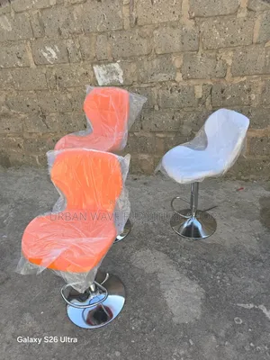 Orange /White  Stools