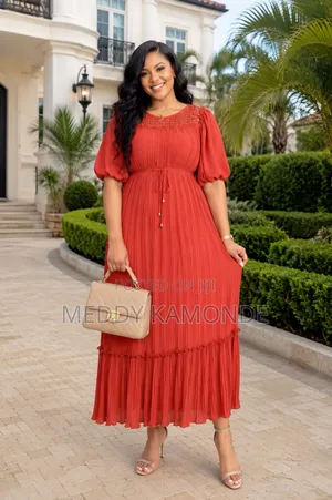 Nude Chiffon Maxi/Long Dress