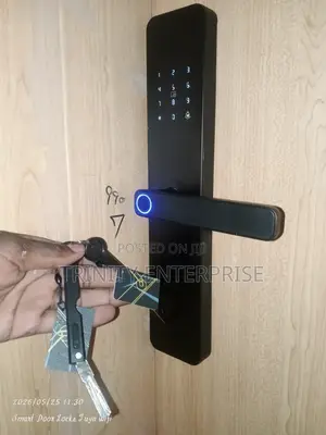 Smart Lock Dual Fingerprints Password Card App Control Lock Security
