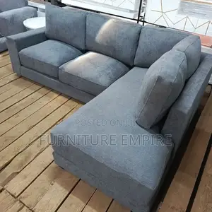 Modern Gray L-Shaped Sofa
