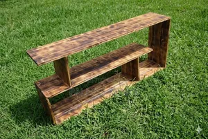 Pallet Tv Stand – Strong, Durable Wooden Unit With Storage Shelves.Kmn