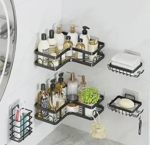 5in1 Metallic Bathroom Organizer Shower Caddy