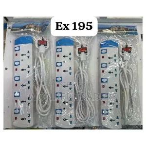 *Ex 195 Five Way Socket Power Extension Cable