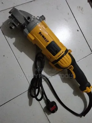 Yellow and Black Dewalt 9-Inch Corded Angle Grinder.